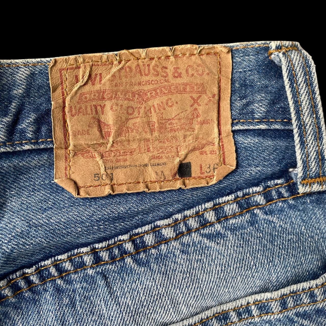 Levi's Vintage Clothing Rare 1970s Levi’s 501 Redline Selvedge Release Hem Button 6 Size US 28 / EU 44 - 19 Thumbnail