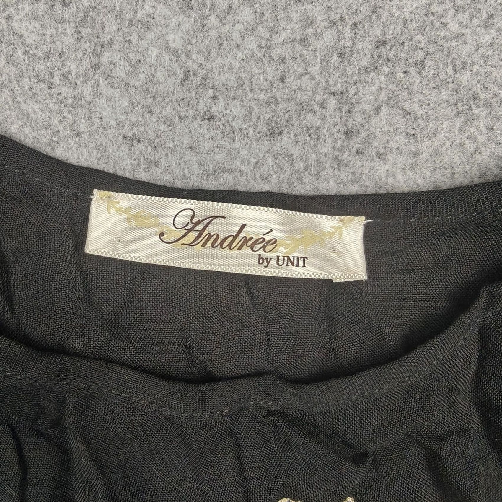 Vintage Andree By Unit Tank Top Womens S Black Embroidered Boho Tunic Ruffle Hem Sleeveless Camisole Slipp Size S / US 4 / IT 40 - 4 Thumbnail