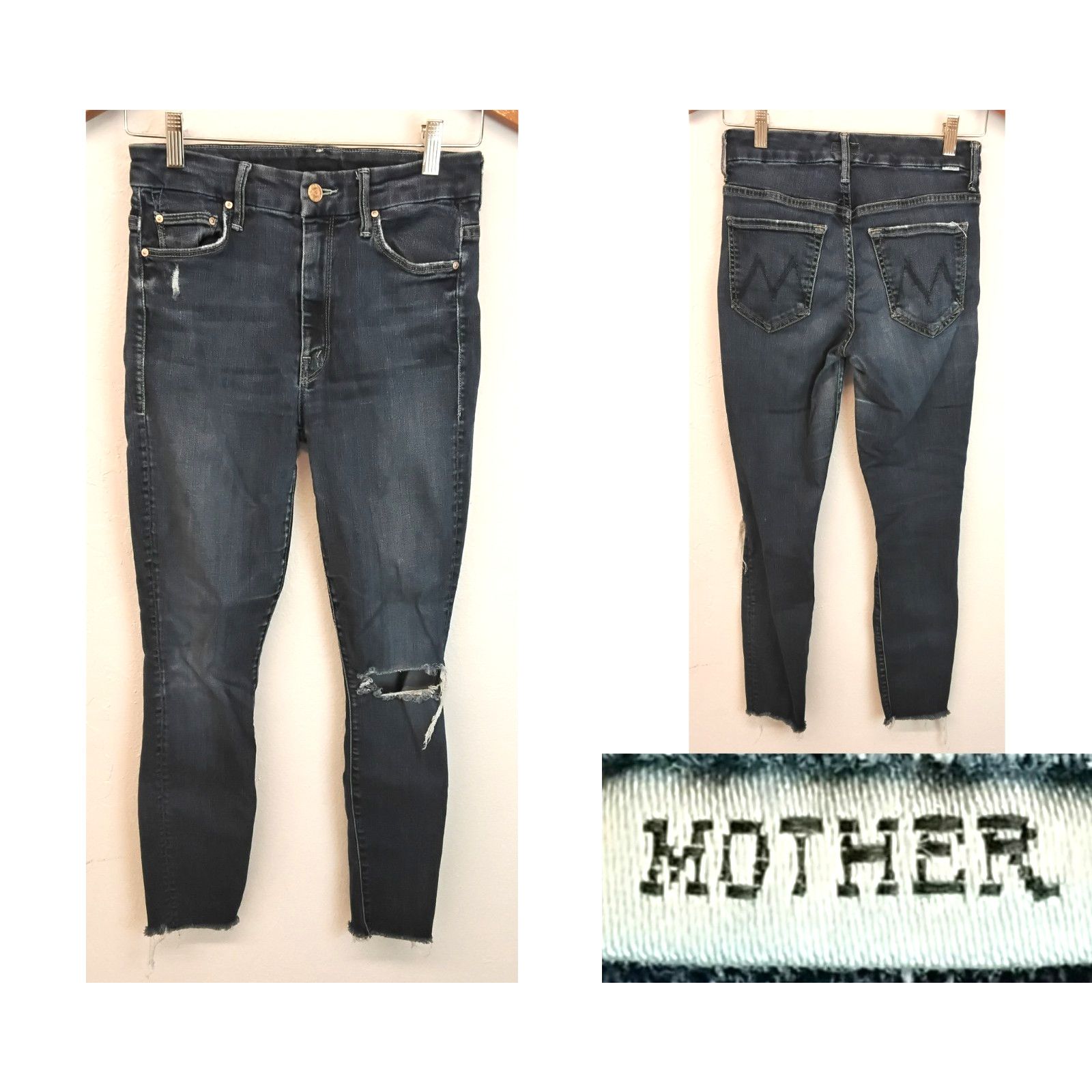 MOTHER Mother Denim Jeans Women's 26 High Waisted Looker Size 26" / US 2 / IT 38 - 1 Thumbnail