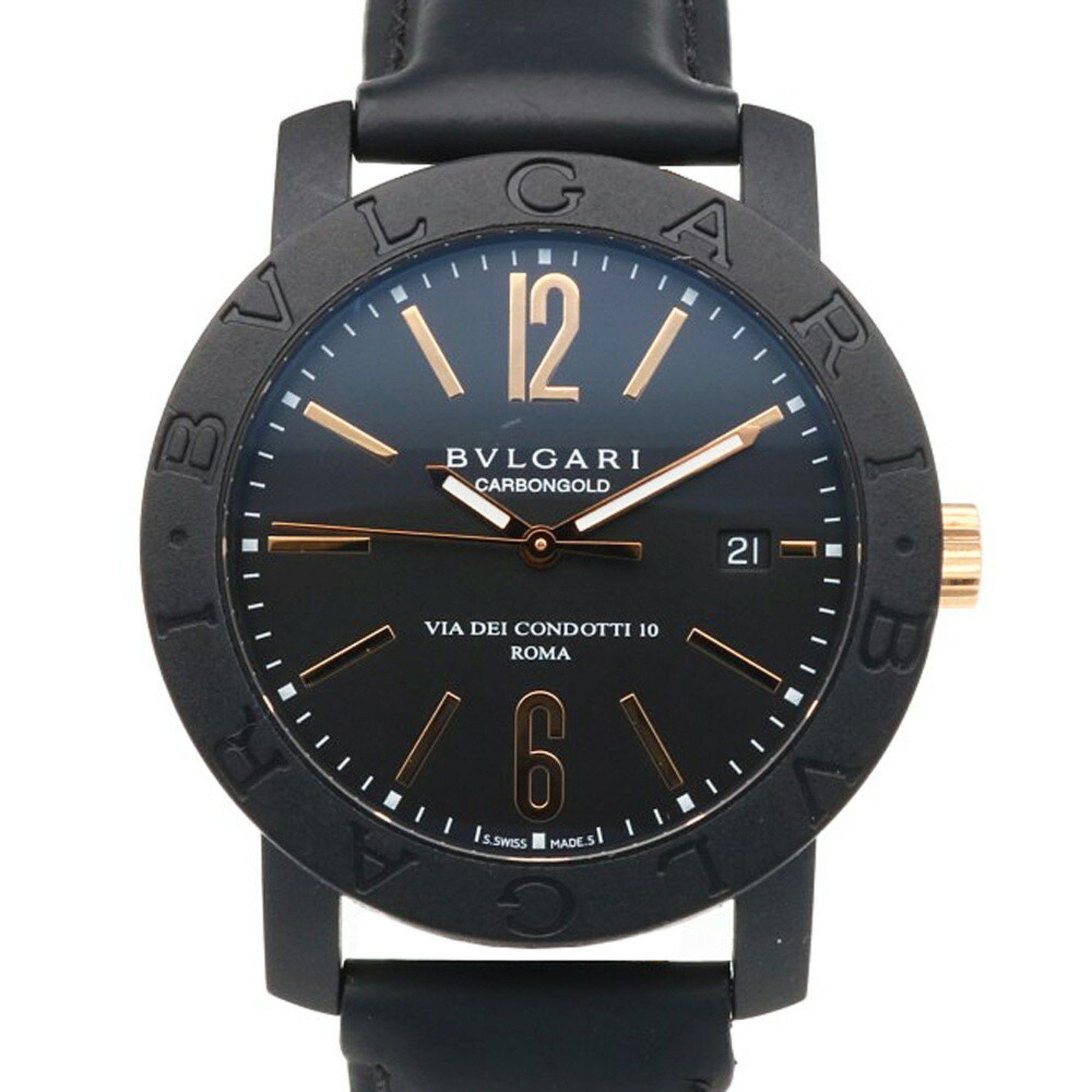 Bvlgari BVLGARI Wristwatch Carbon BB40CL Automatic Men's Overhauled Size ONE SIZE - 1 Thumbnail