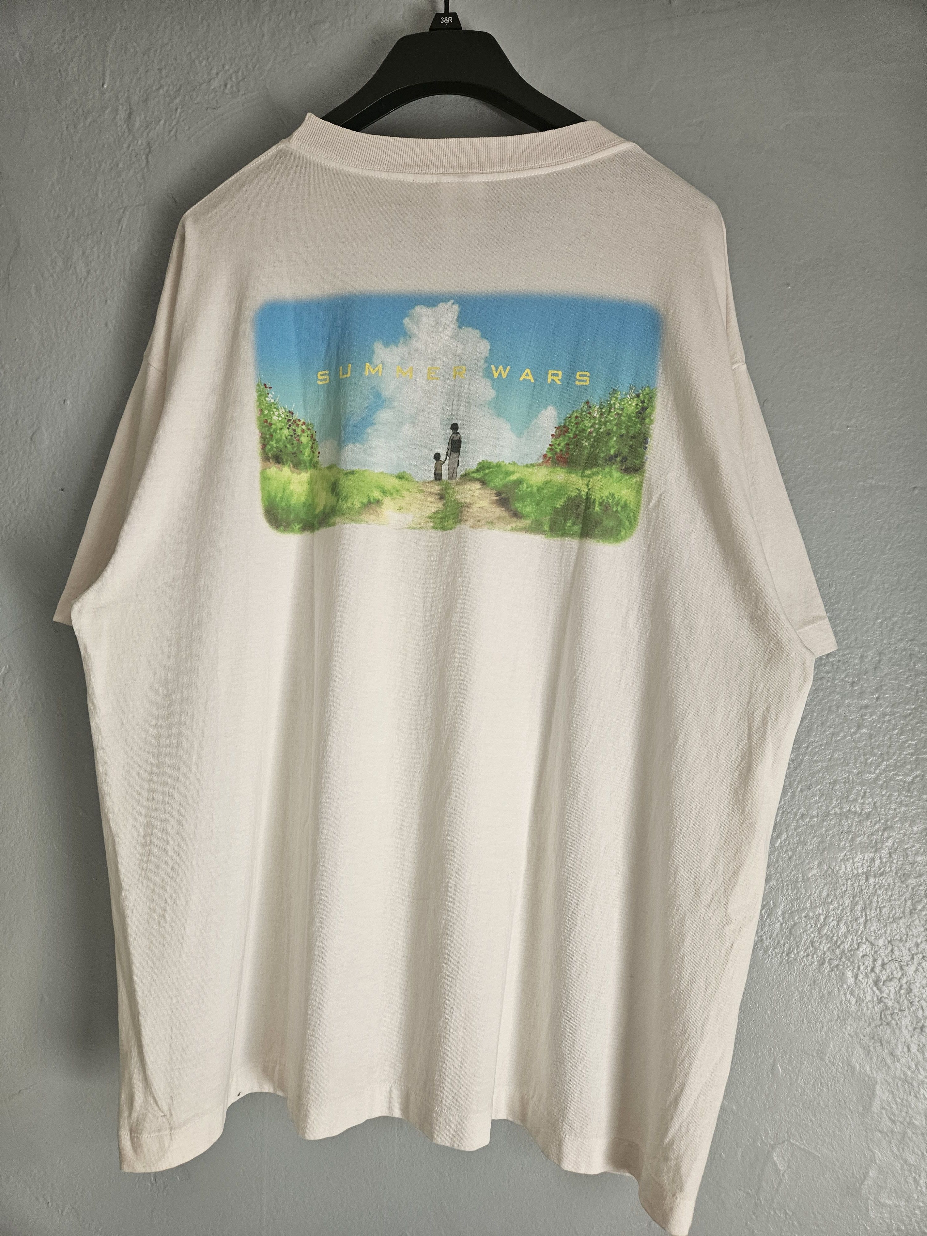 Saint Michael Summer Wars Studio Chizu Geeks Rule White T Shirt Size US XL / EU 56 / 4 - 2 Thumbnail