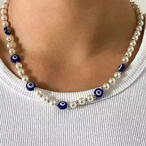 Jewelry x Vintage Pearl Necklace in White, Men's