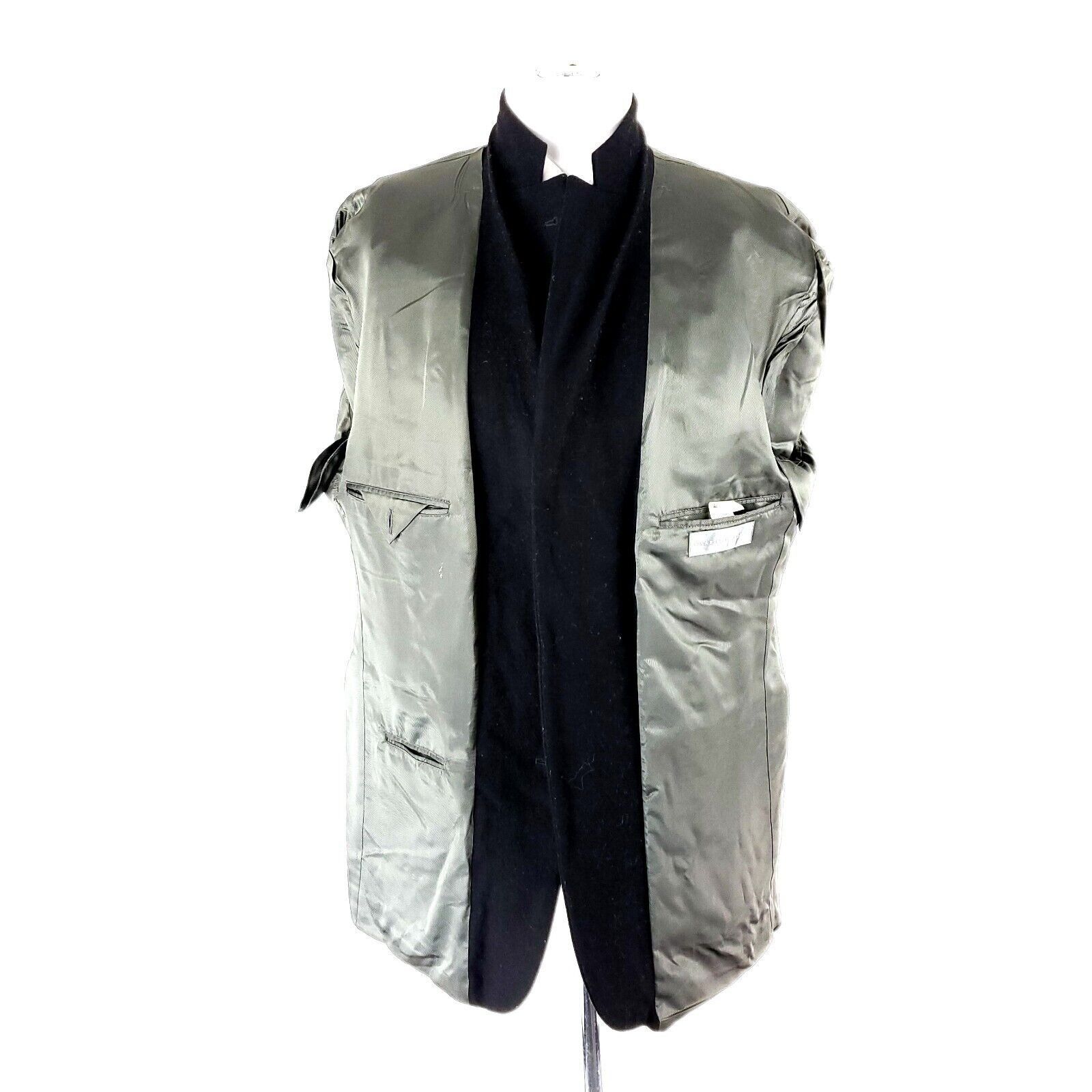 Oscar De La Renta Oscar De La Renta Wool Cashmere Nylon 3 Button Sport Coat 44 Size 44R - 9 Thumbnail