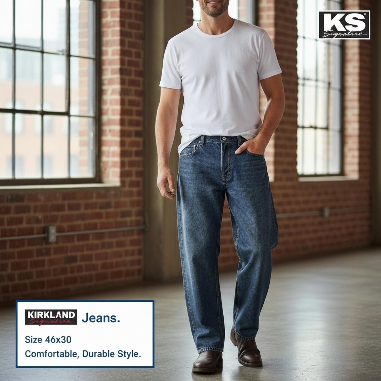Kirkland Signature Kirkland Signature Blue Jeans Size 46x30 Size US 44 / EU 60 - 2 Thumbnail