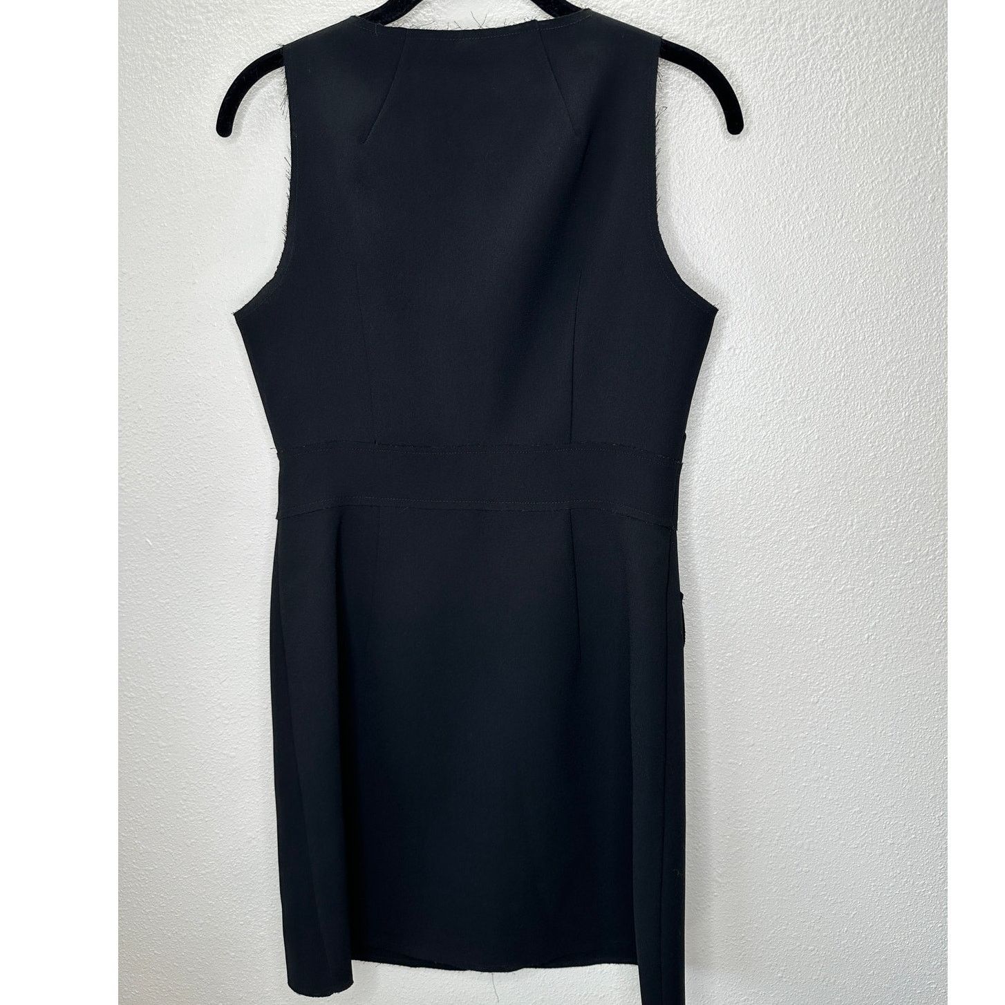 Topshop Topshop Black VNeck Zip Sleeveless Utility Pocket Dress 6 Size M / US 6-8 / IT 42-44 - 8 Thumbnail