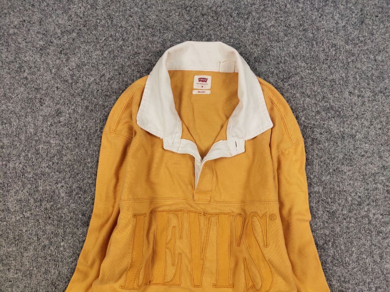 Levi's Vintage Levis Rugby long sleeve Polo shirts 90s Y2K Style Size US M / EU 48-50 / 2 - 8 Thumbnail