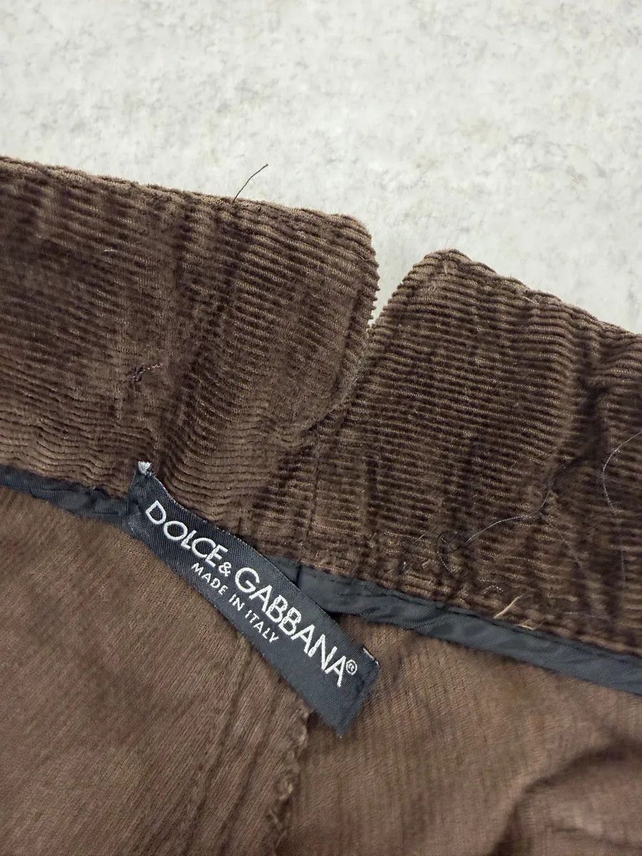 Dolce & Gabbana SS2003 Dolce & Gabbana Brown Corduroy Cargo Hunter Pants Size US 39 - 7 Thumbnail