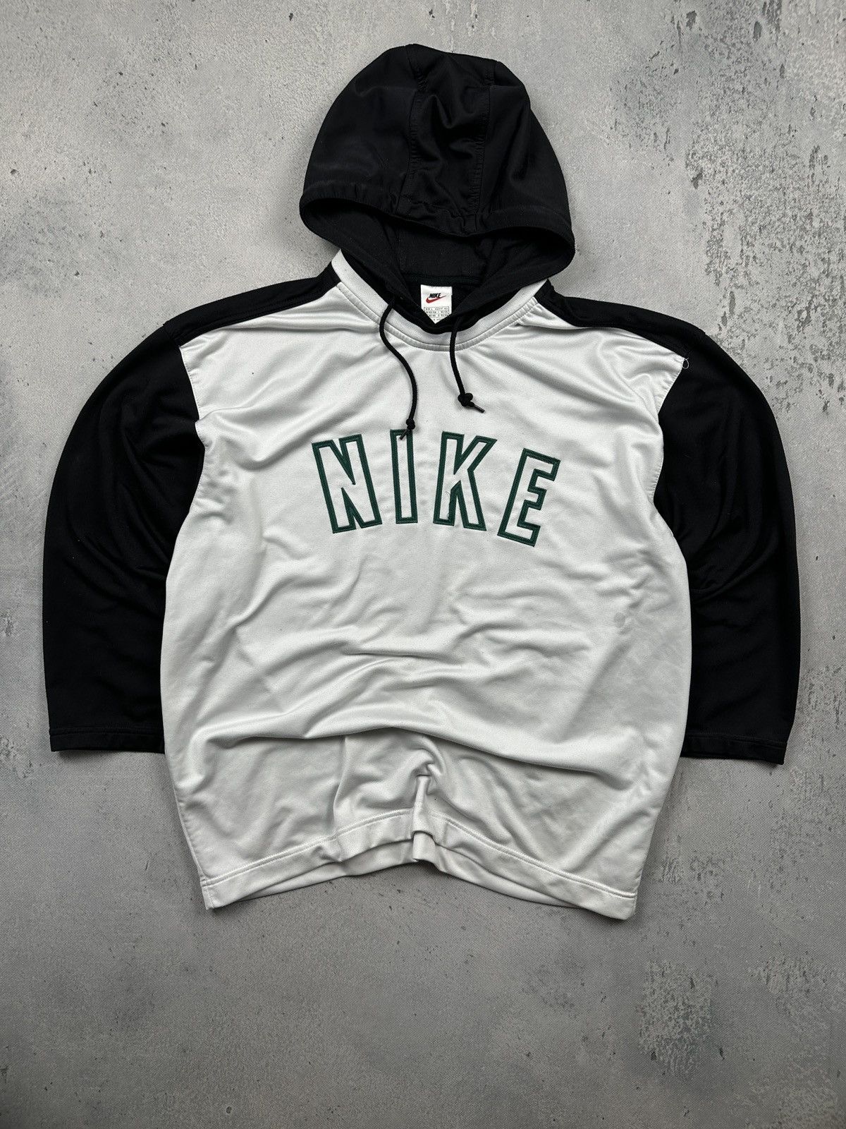 Nike Vintage Nike 00s Y2K Black White Track Suit Hoodie Pants Set Size US 34 / EU 50 - 3 Thumbnail
