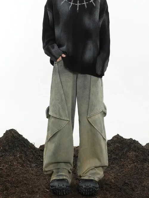 Jean Ayukawa x Naomi Opium Baggy Denim Jeans y2k Size US 30 / EU 46 - 2 Thumbnail