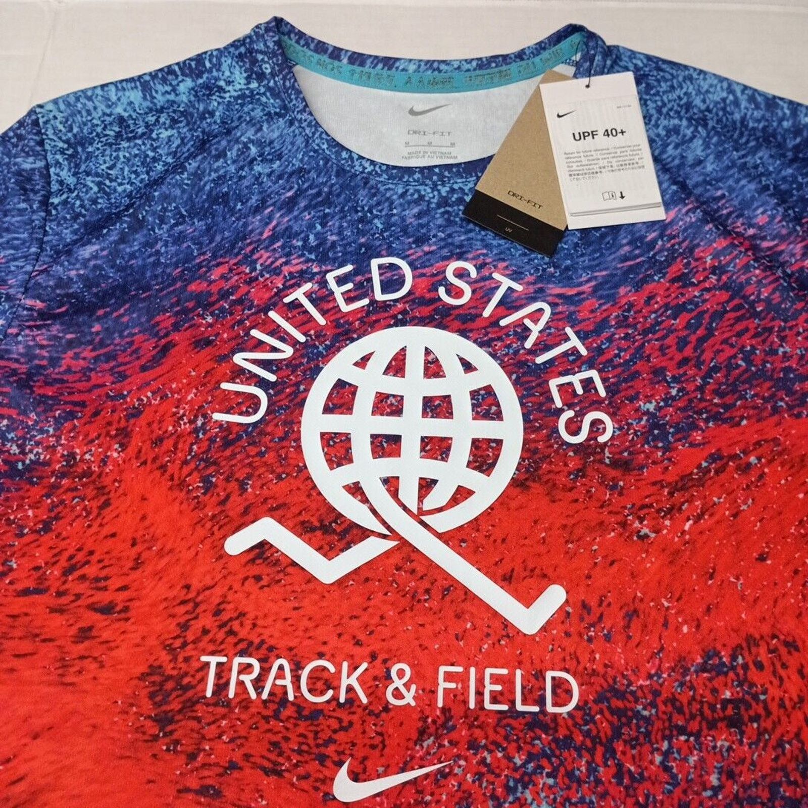 Nike Nike USA Edition Running Top Dri-Fit Track & Field Men's M Size US M / EU 48-50 / 2 - 2 Thumbnail