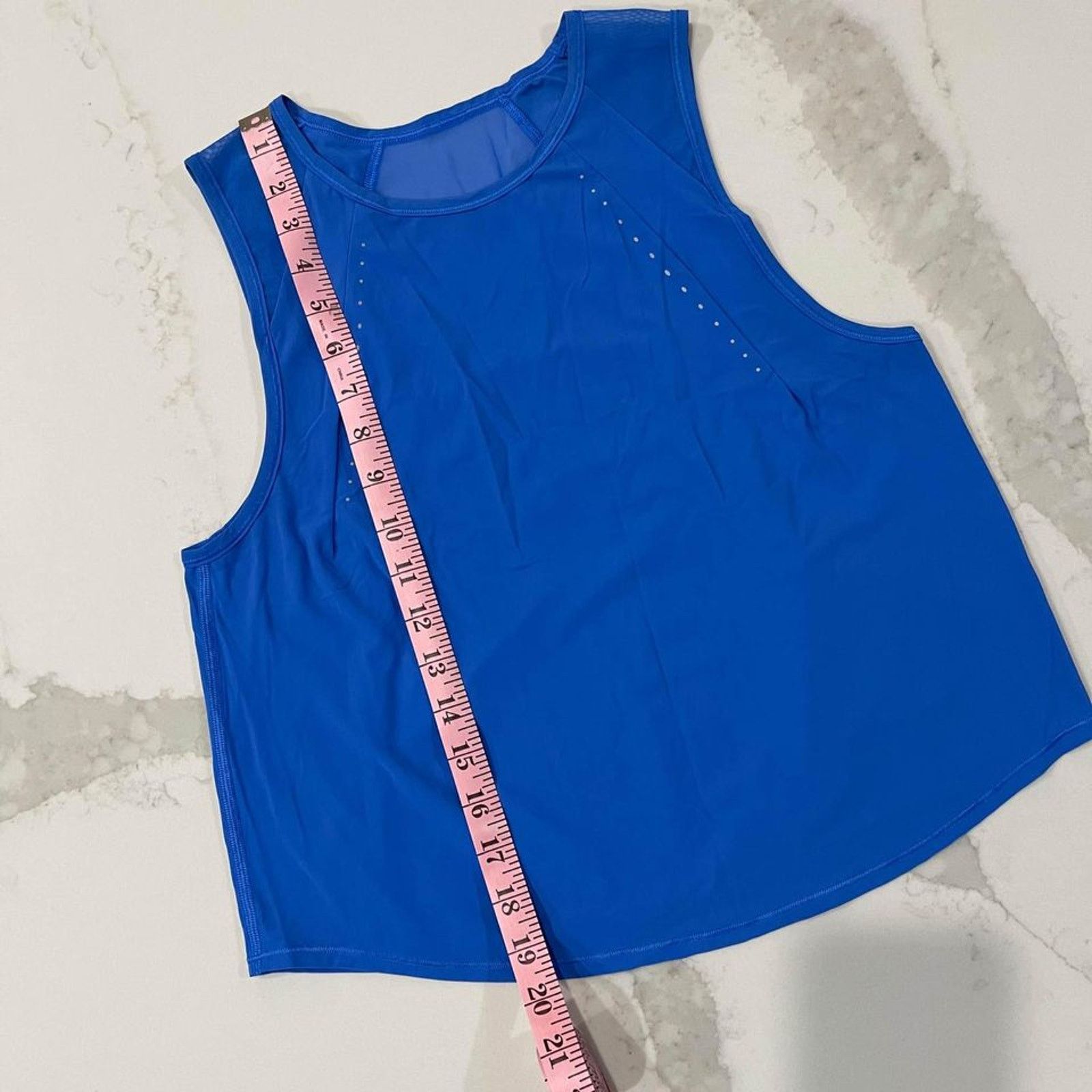 Lululemon Lululemon Athletica Sculpt Cropped TankTop Blue Womens Small Size S / US 4 / IT 40 - 6 Thumbnail