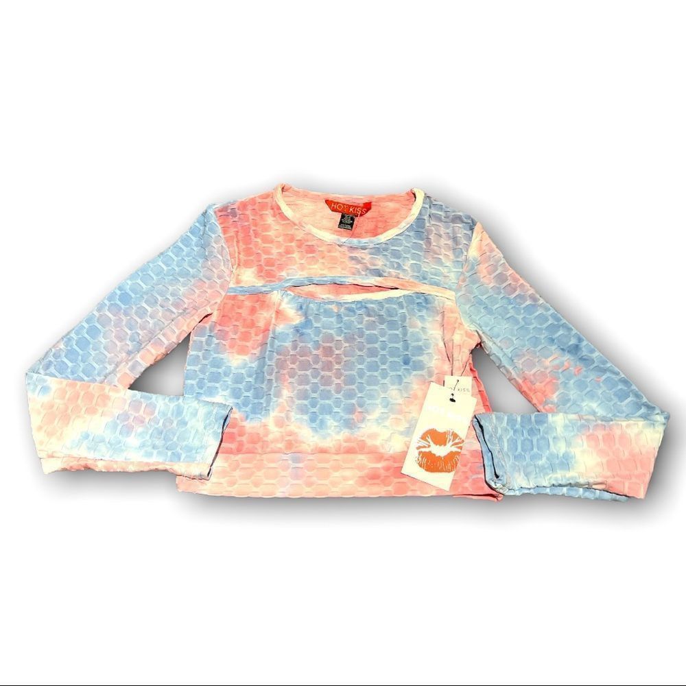 Other Hot Kiss Women’s Long Sleeve Cropped Top Size Large Size L / US 10 / IT 46 - 1 Thumbnail