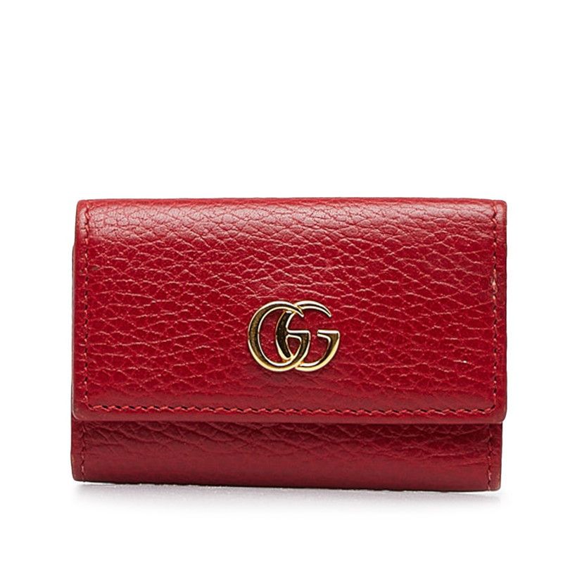 Gucci Gucci Gucci GG Marmont Leather Key Case Leather Key case 456118 Size ONE SIZE - 1 Thumbnail