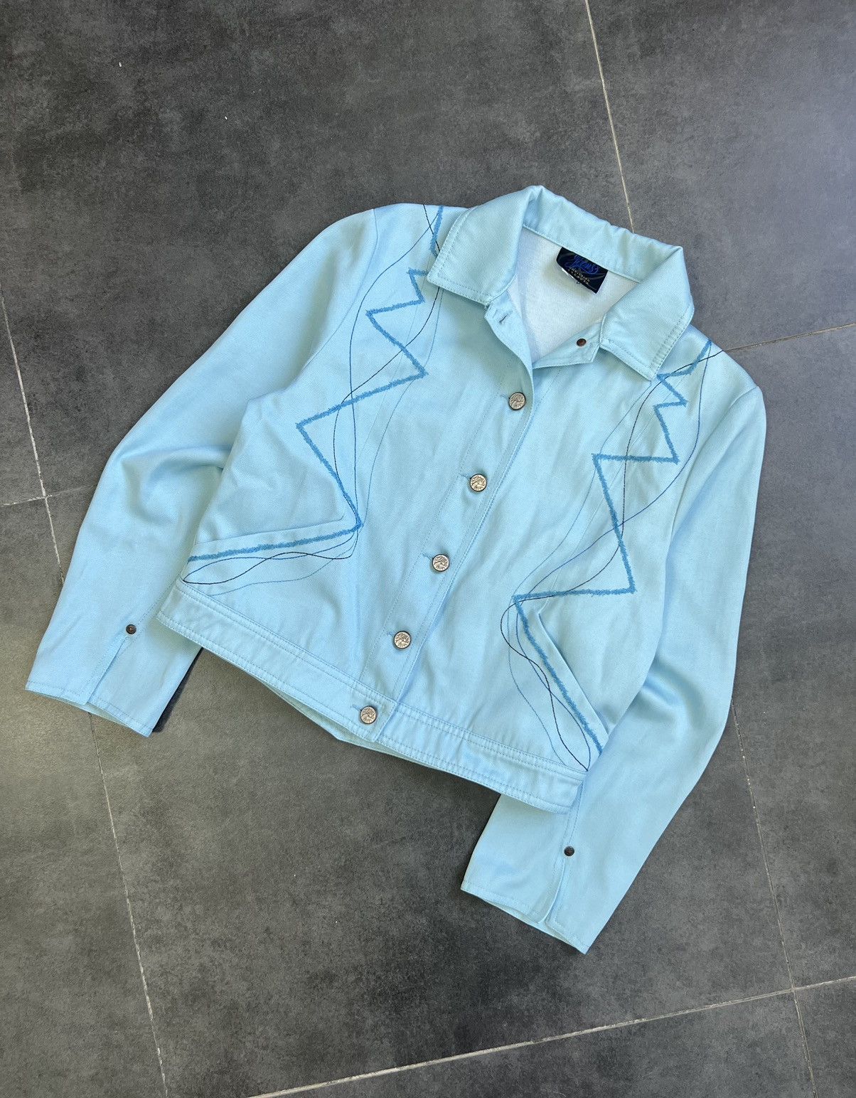 Christian Lacroix Vintage Christian Lacroix embroidered denim blazer Size M / US 6-8 / IT 42-44 - 2 Thumbnail
