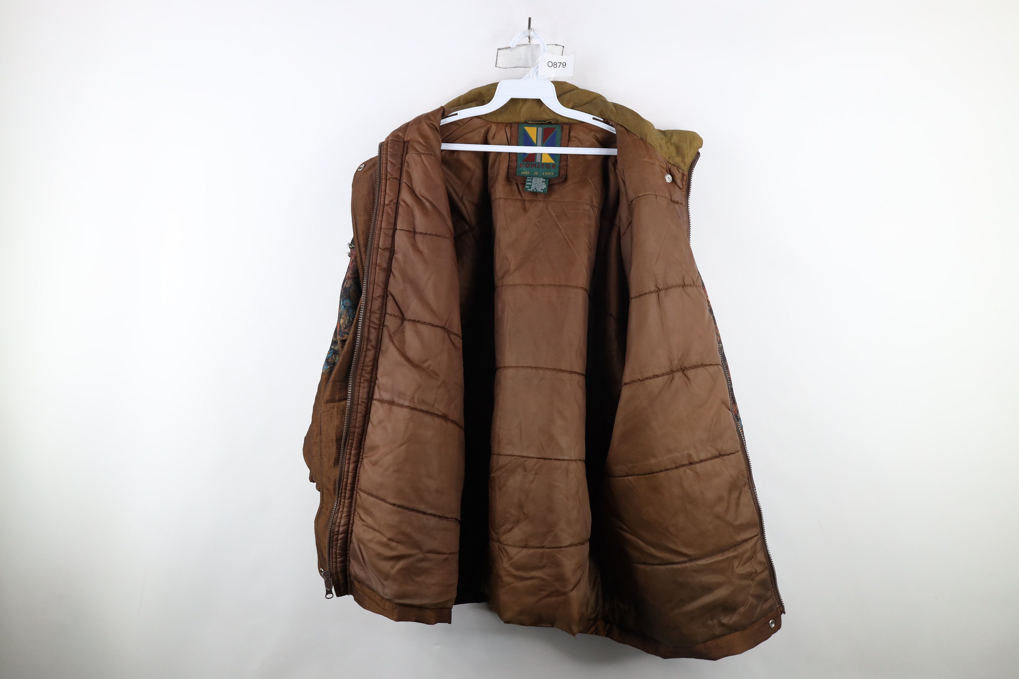 Vintage Vintage 90s Streetwear Patchwork Flower Winter Puffer Jacket Size XXL / US 16-18 / IT 52-54 - 10 Thumbnail
