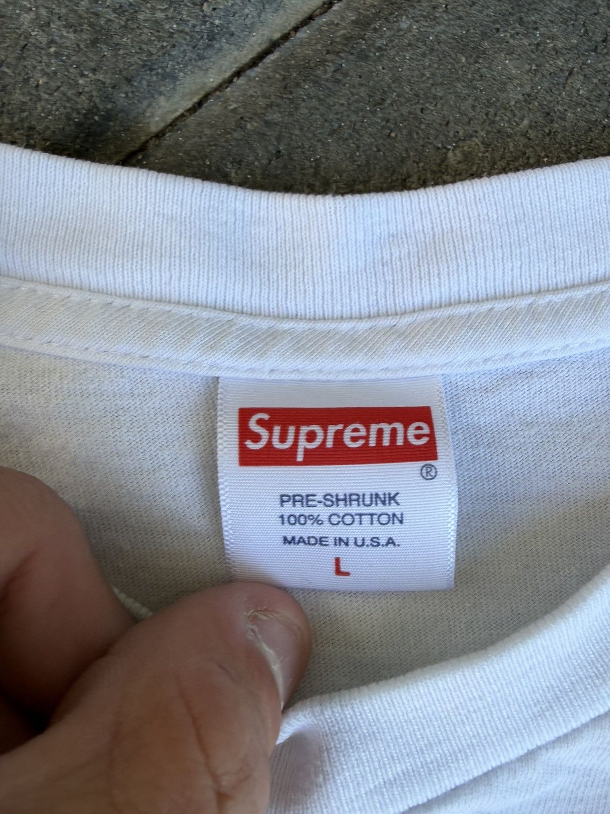 Supreme Supreme water pistol tee white Size US L / EU 52-54 / 3 - 6 Thumbnail