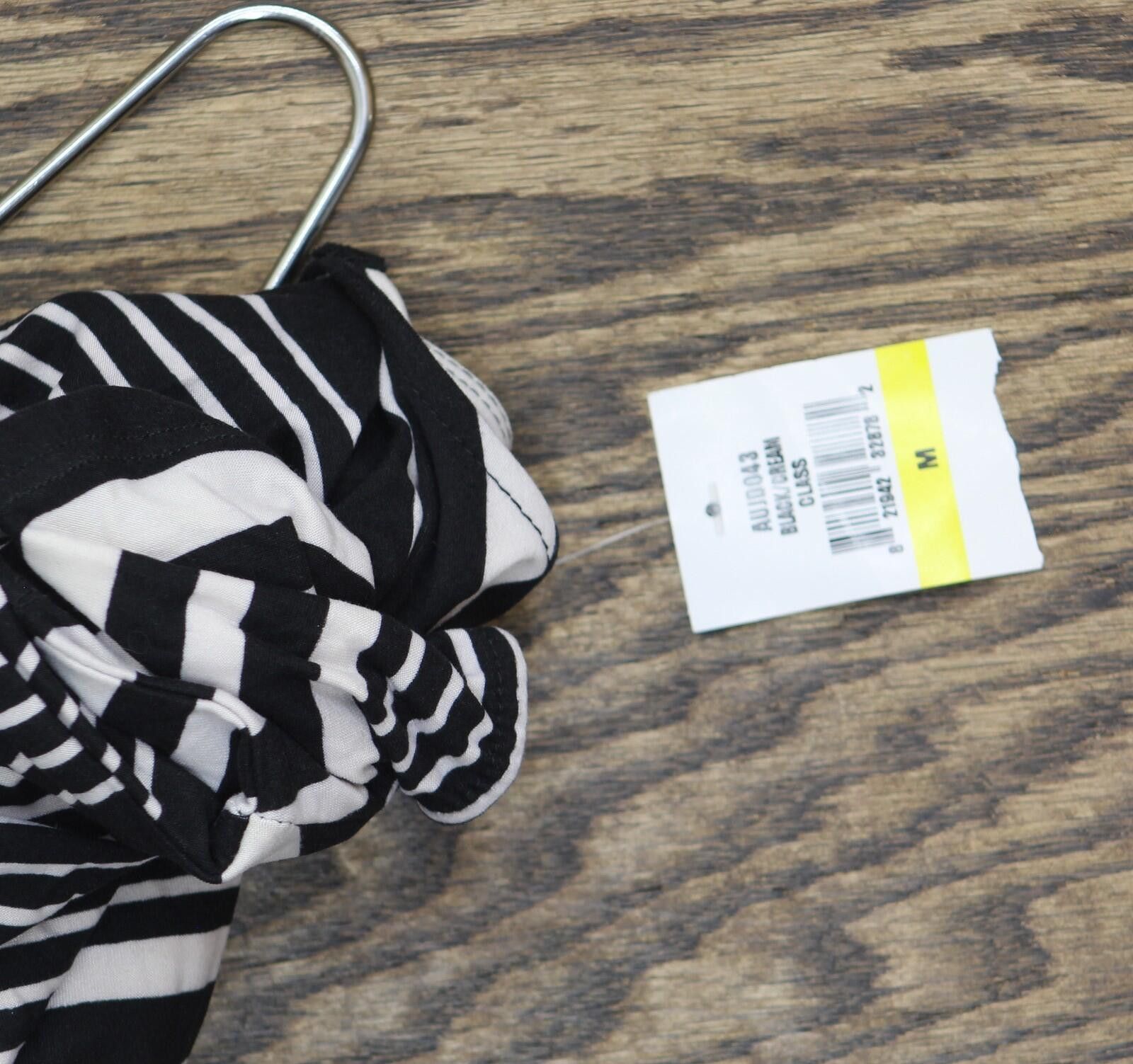 Other Nwt Planet Gold Cold-shoulder Bodycon Dress Black Stripe M Size M / US 6-8 / IT 42-44 - 3 Thumbnail