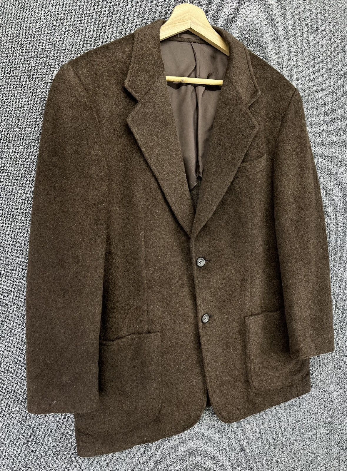 Lanvin Vintage Lanvin Classique Brown Wool Blazer Coats Jacket Size US L / EU 52-54 / 3 - 2 Thumbnail