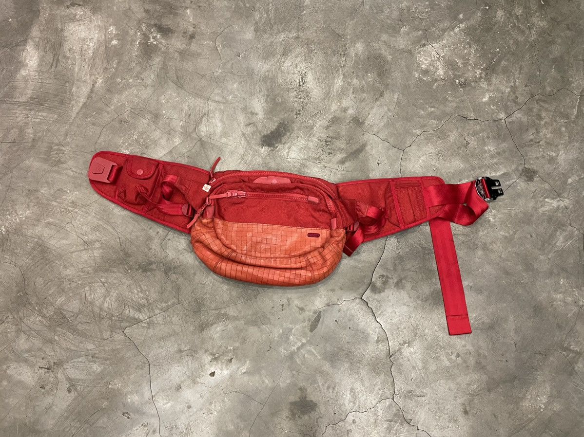image of Visvim Ballistic 8L Lumber Shoulder Bag in Red, Men's