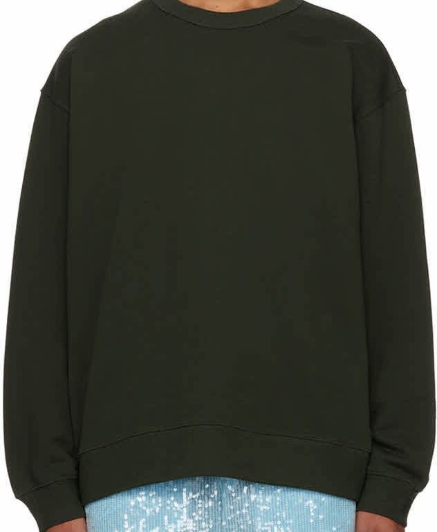 Dries Van Noten (LARGE) DRIES VAN NOTEN GREEN SWEATSHIRT Size US L / EU 52-54 / 3 - 1 Thumbnail