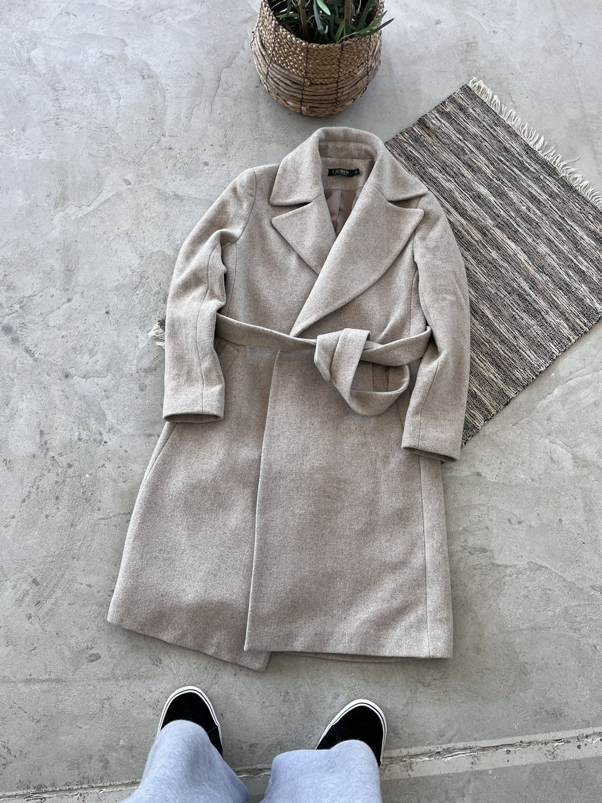 Polo Ralph Lauren Vintage Polo Ralph Lauren Wool Coat Beige Classic Luxury Size XS / US 0-2 / IT 36-38 - 2 Thumbnail