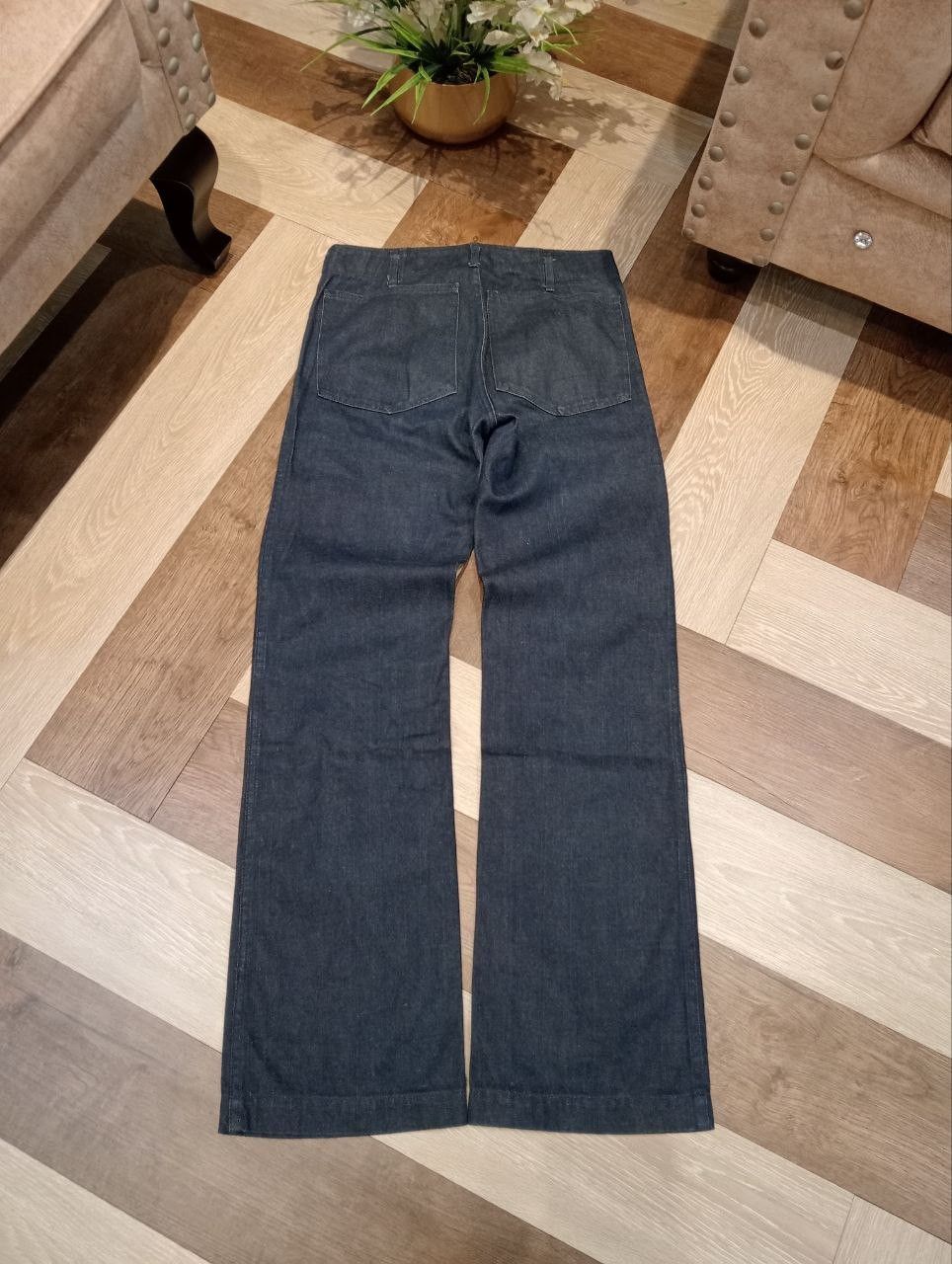 Visvim VISVIM CUBISM BLUE INDIGO SELVEDGE FLARED DENIM PANTS Size US 30 / EU 46 - 13 Thumbnail