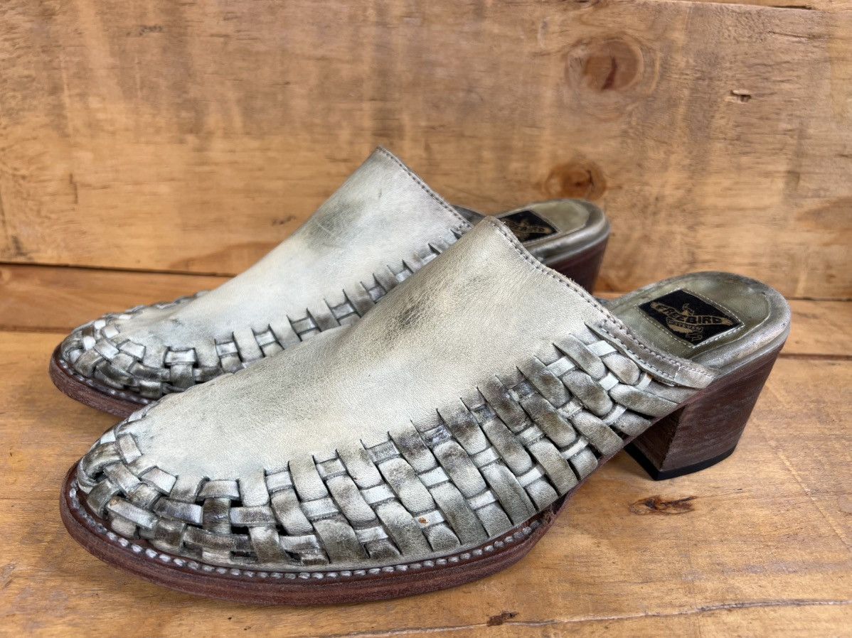 FREEBIRD Women's Freebird By Steven Sofia Tan Leather Mules Clogs Size US 10 / IT 40 - 1 Thumbnail