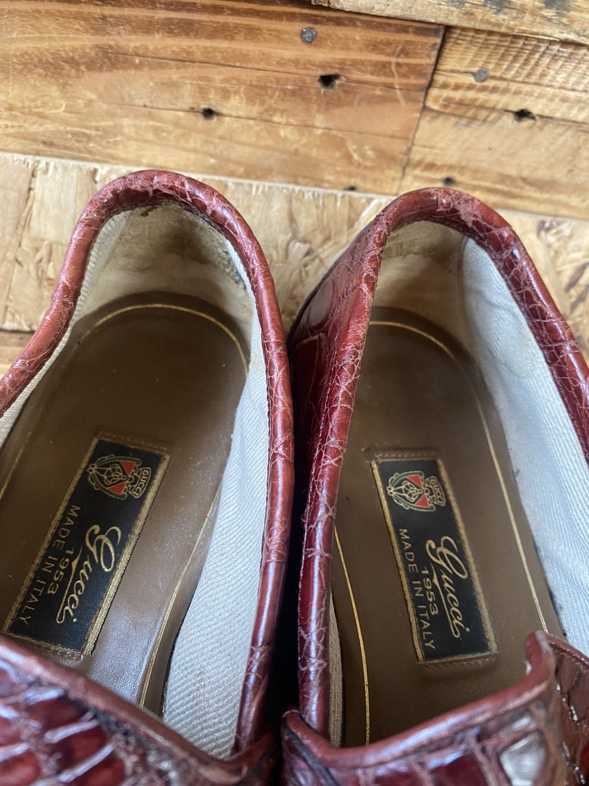 Gucci Gucci horsebit 1953 exotic crocodile leather loafers sz 7 Size US 8 / EU 41 - 19 Thumbnail