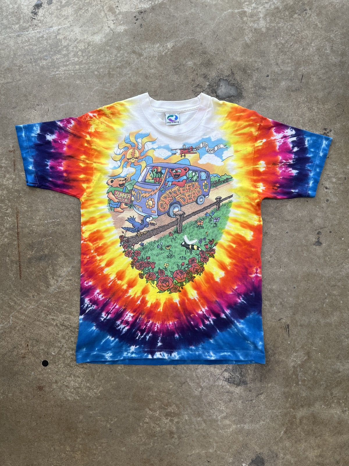 Band Tees Vintage 1994 Grateful Dead Liquid Blue Summer Tour Tee Large Size US L / EU 52-54 / 3 - 2 Thumbnail