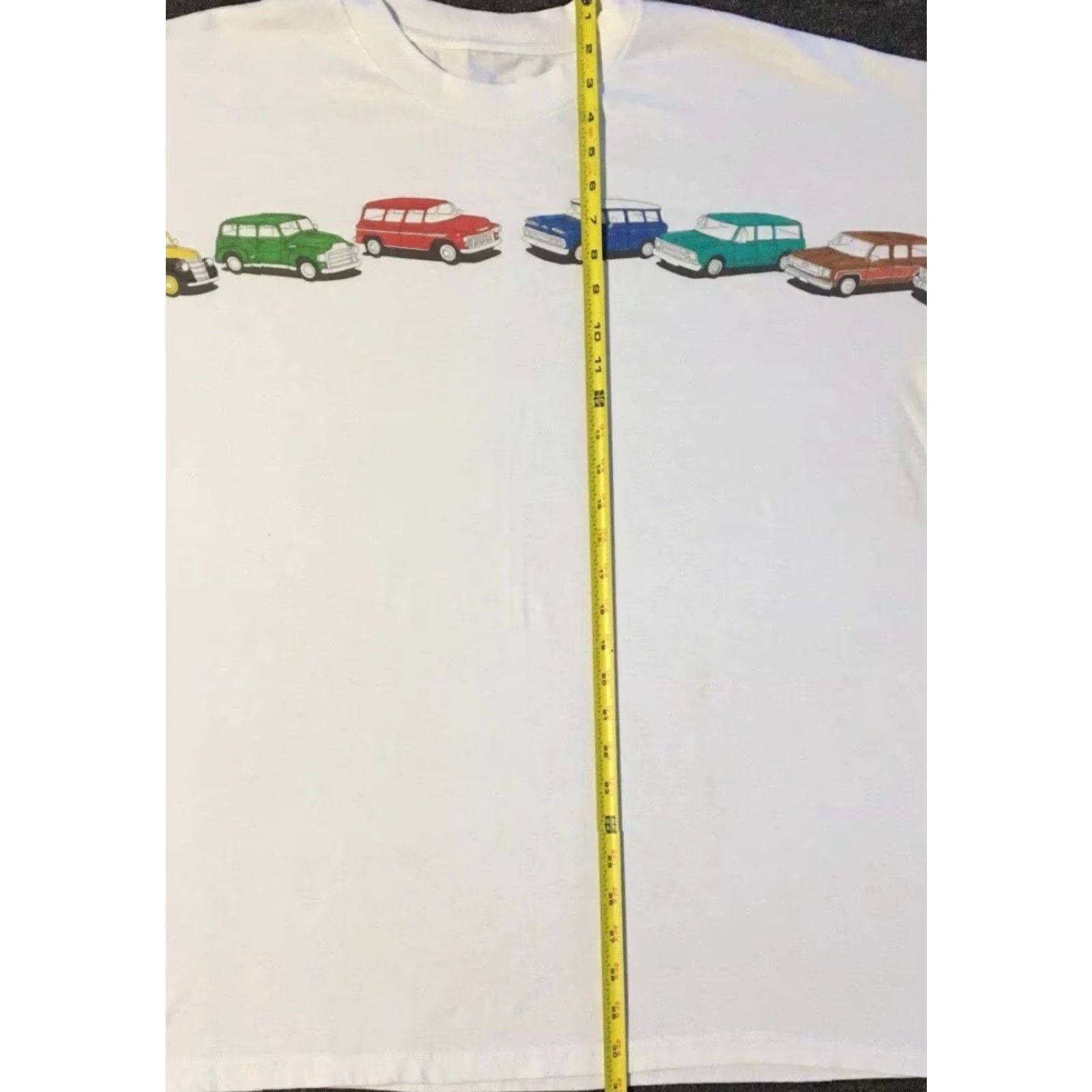 Vintage VINTAGE 90s Station Wagon Car Oversized Shirt XXXL White Men's T-Shirt Short Sleeve Car Grunge USA Retro Race Car Motor Size US XXL / EU 58 / 5 - 7 Thumbnail