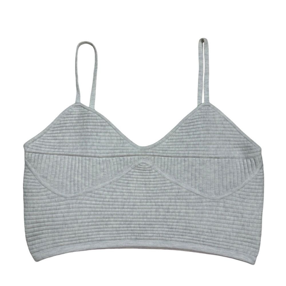 Other New Aerie Ribbed Take Charge Corset Sweater Tank Grey Top S Size XL / US 12-14 / IT 48-50 - 4 Thumbnail