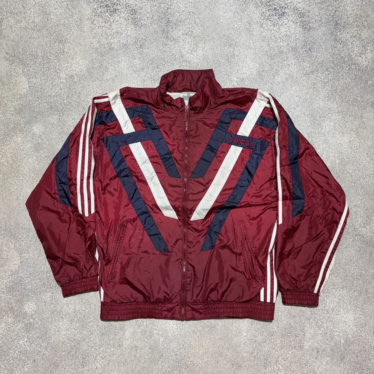 Adidas × Vintage Adidas Vintage Lightweight Windbreaker Sports Jacket Retro Size US L / EU 52-54 / 3 - 1 Thumbnail