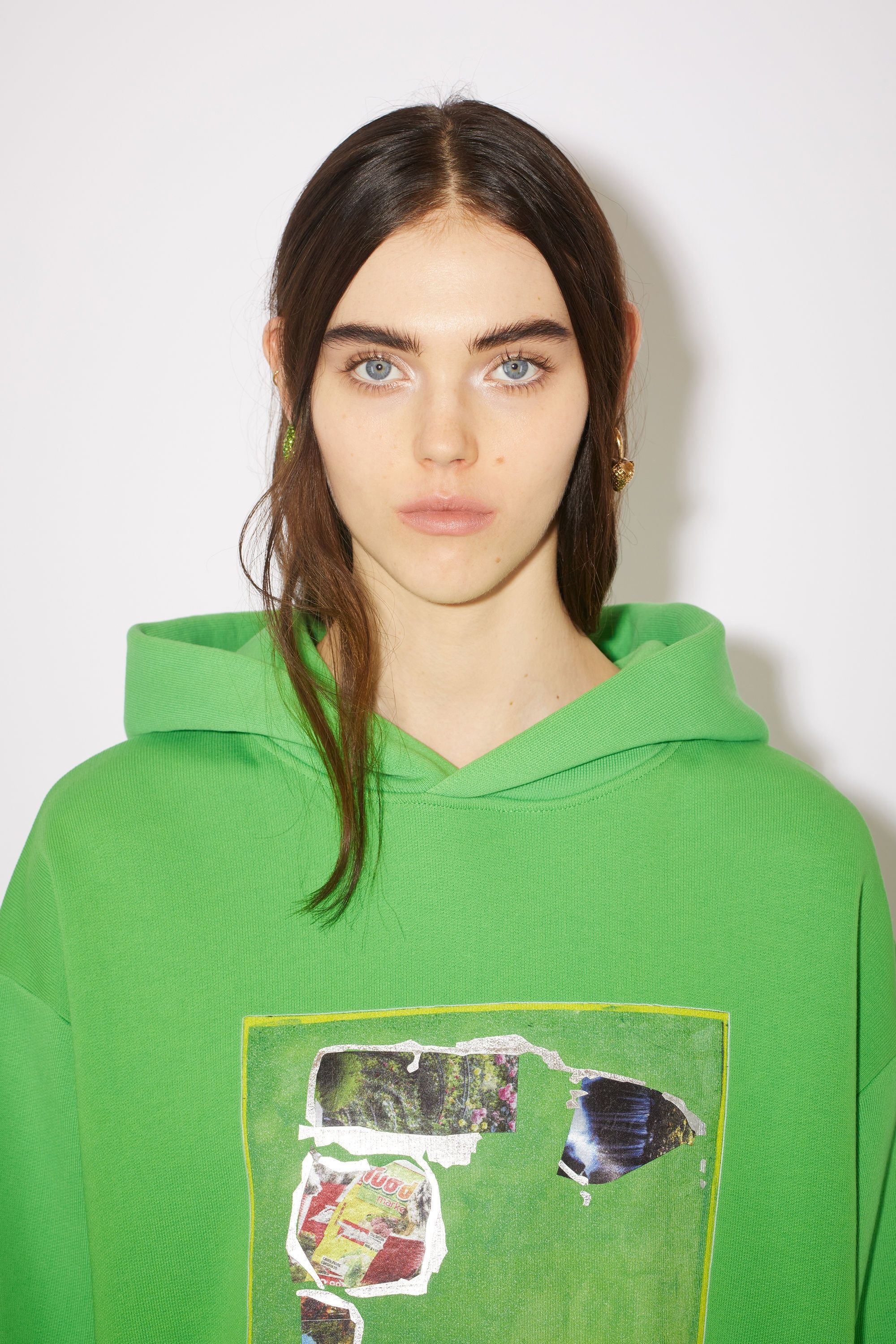 Acne Studios o1y0725 Hoodie in Green Size XXS / US 00 / IT 34 - 2 Thumbnail