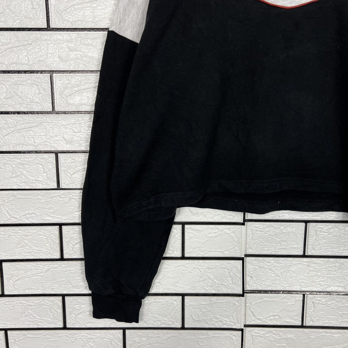 PONY PONY X DOUBLE NAME Big Logo Cropped Sweatshirt #4206-C192 Size ONE SIZE - 6 Thumbnail
