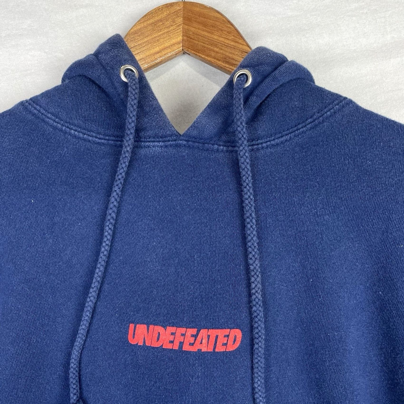 Undefeated Undefeated Hoodie Mens Large Navy Blue Sweatshirt Pullover Fleece Made In USA Size US L / EU 52-54 / 3 - 3 Thumbnail