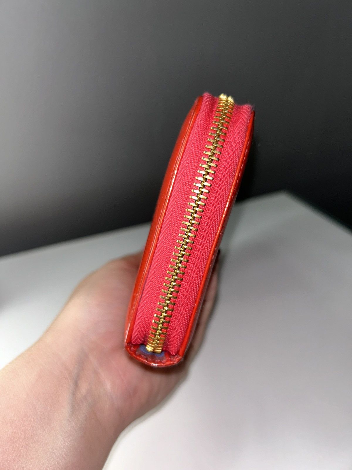 Dior Christian Dior Diorissimo Red Patent Leather Zippy Wallet Size ONE SIZE - 16 Thumbnail