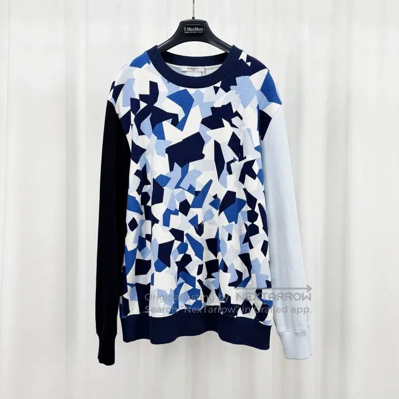 Givenchy Givenchy Irregular Geometric Color-Blocked Sweatshirt (Siz Size US M / EU 48-50 / 2 - 1 Thumbnail