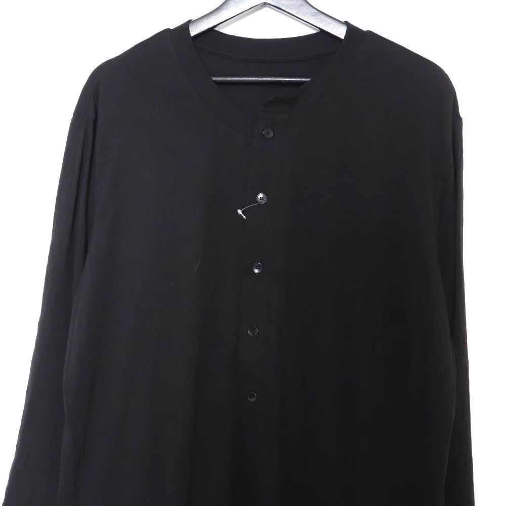 Yohji Yamamoto Yohji Yamamoto Henley Neck Long T-shirt K11 Size US L / EU 52-54 / 3 - 2 Thumbnail