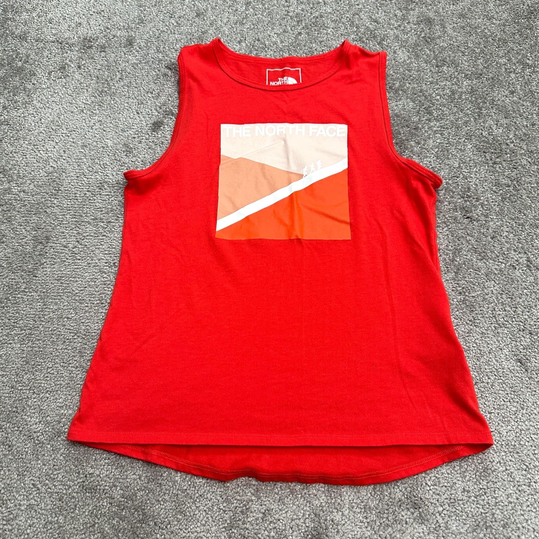 The North Face The North Face Active Tank Top Women XS Red Graphic Round Neck Muscle Tee Casual Sleeveless Size XS / US 0-2 / IT 36-38 - 2 Thumbnail