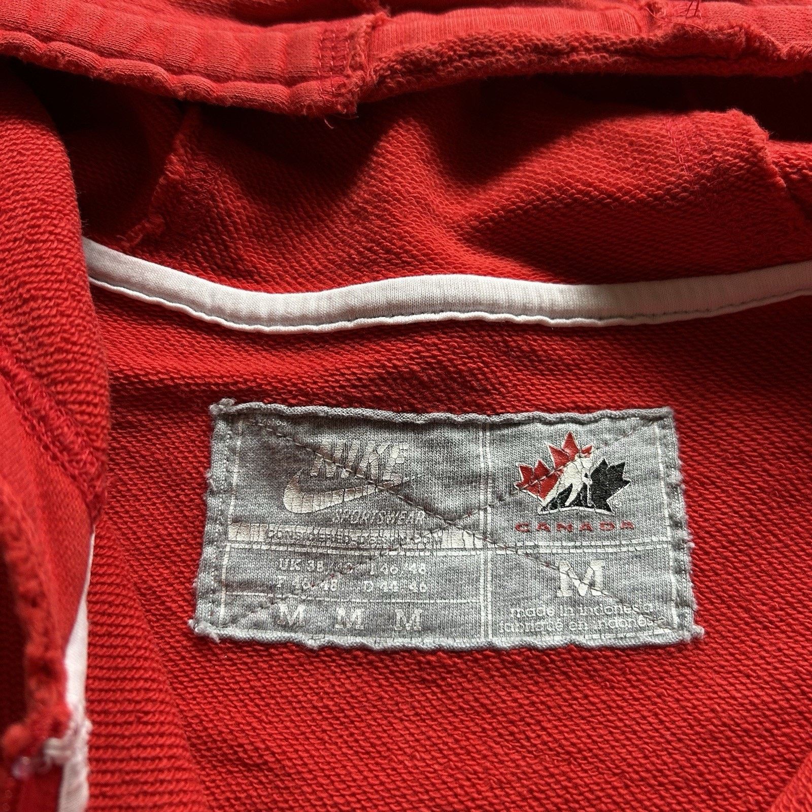 Nike Vintage Nike Team Canada Hockey Full Zip Hoodie Medium Rare Size US M / EU 48-50 / 2 - 3 Thumbnail