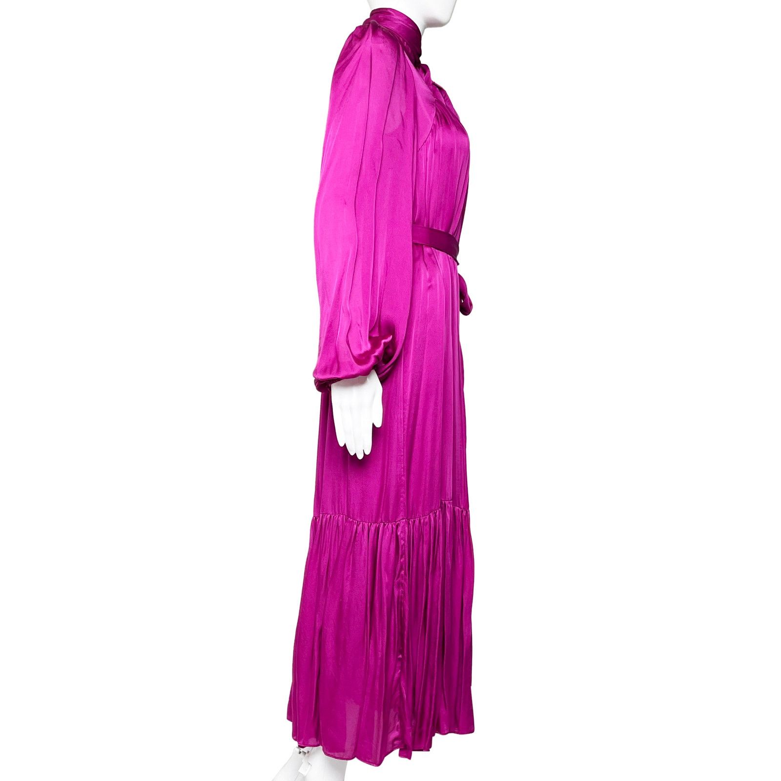 Zimmermann Tie Neck Silk Midi Dress Size S / US 4 / IT 40 - 4 Thumbnail