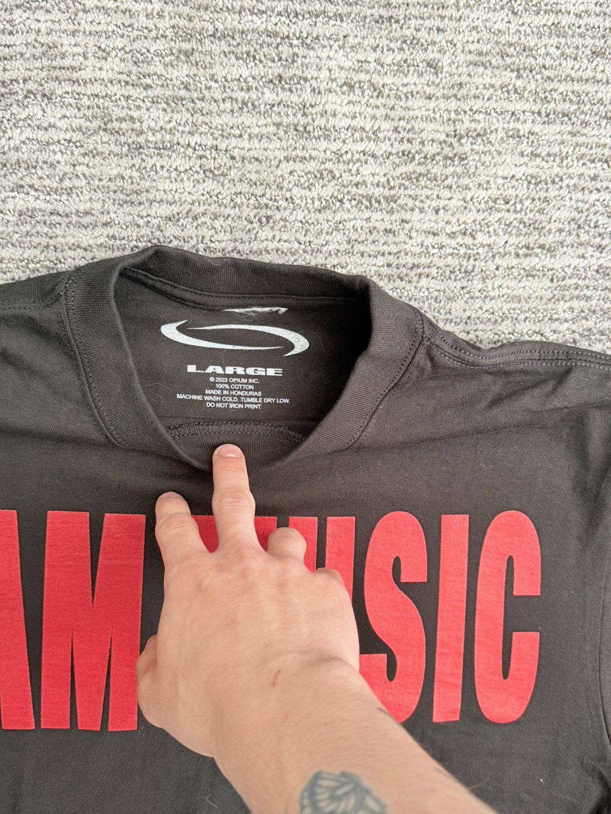 Playboi Carti MUSIC T red (SOLD OUT) Size US L / EU 52-54 / 3 - 2 Thumbnail