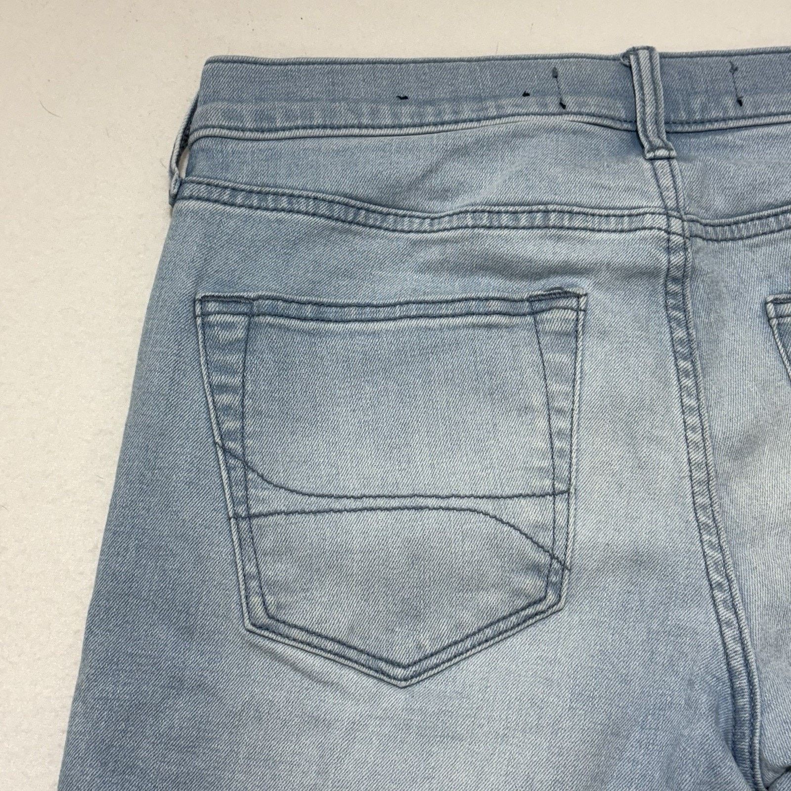 Hollister Hollister 30x31 Slim Straight Leg Jeans Ripped Stretch Blue Size 30" / US 8 / IT 44 - 12 Thumbnail