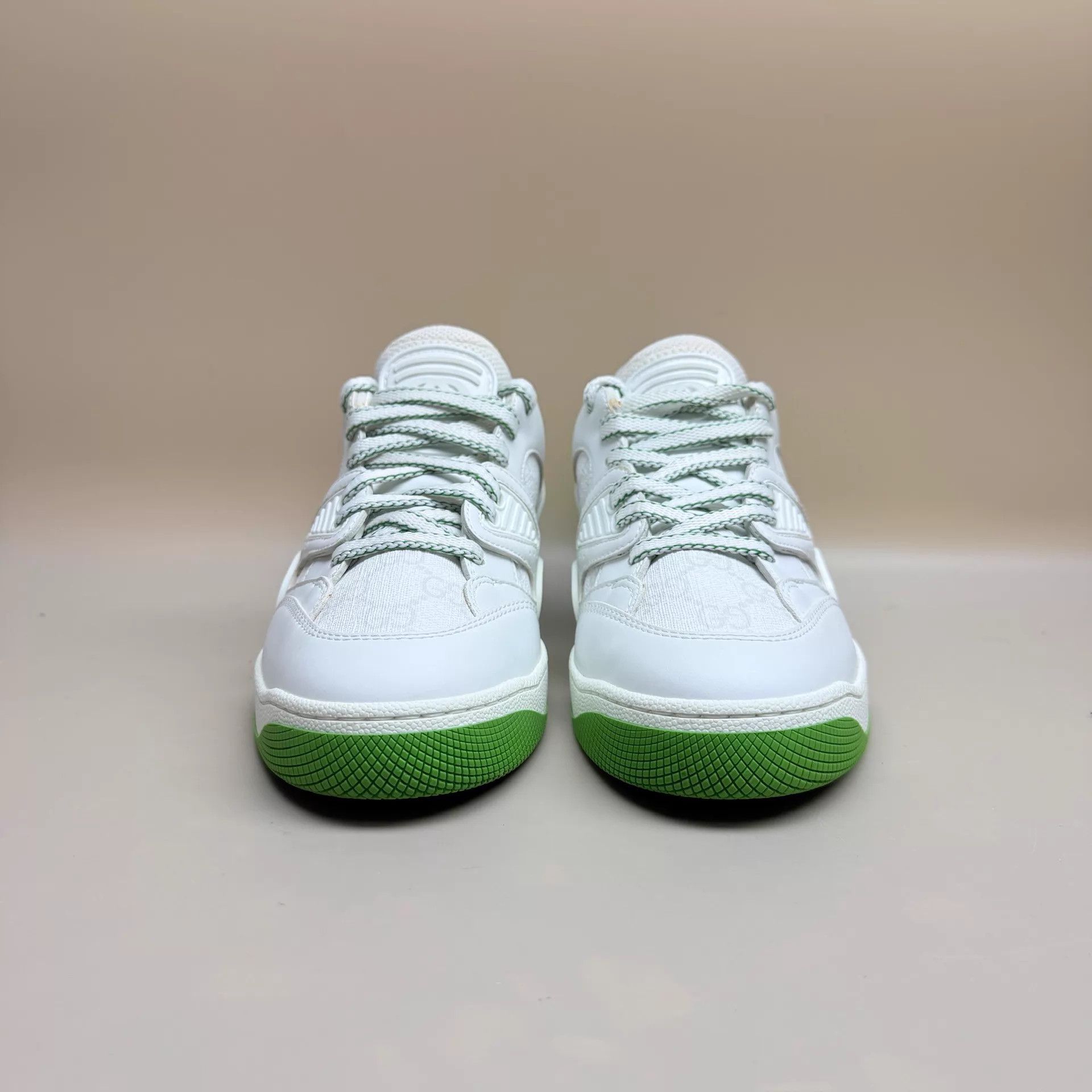 Gucci GUCCI Basket White Green Sneaker 35.5 Women's New Unused OG Size US 5 / IT 35 - 2 Thumbnail