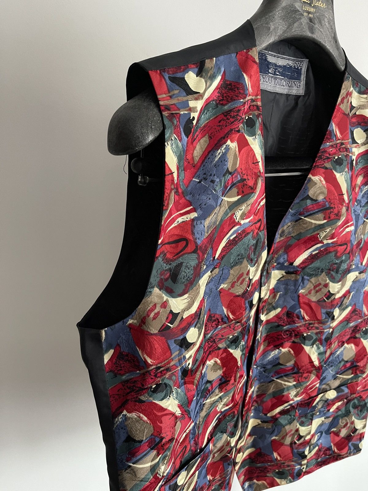 4YOU Vintage Abstract Art Print Vest by 4YOU Tailoring L Size 40R - 3 Thumbnail