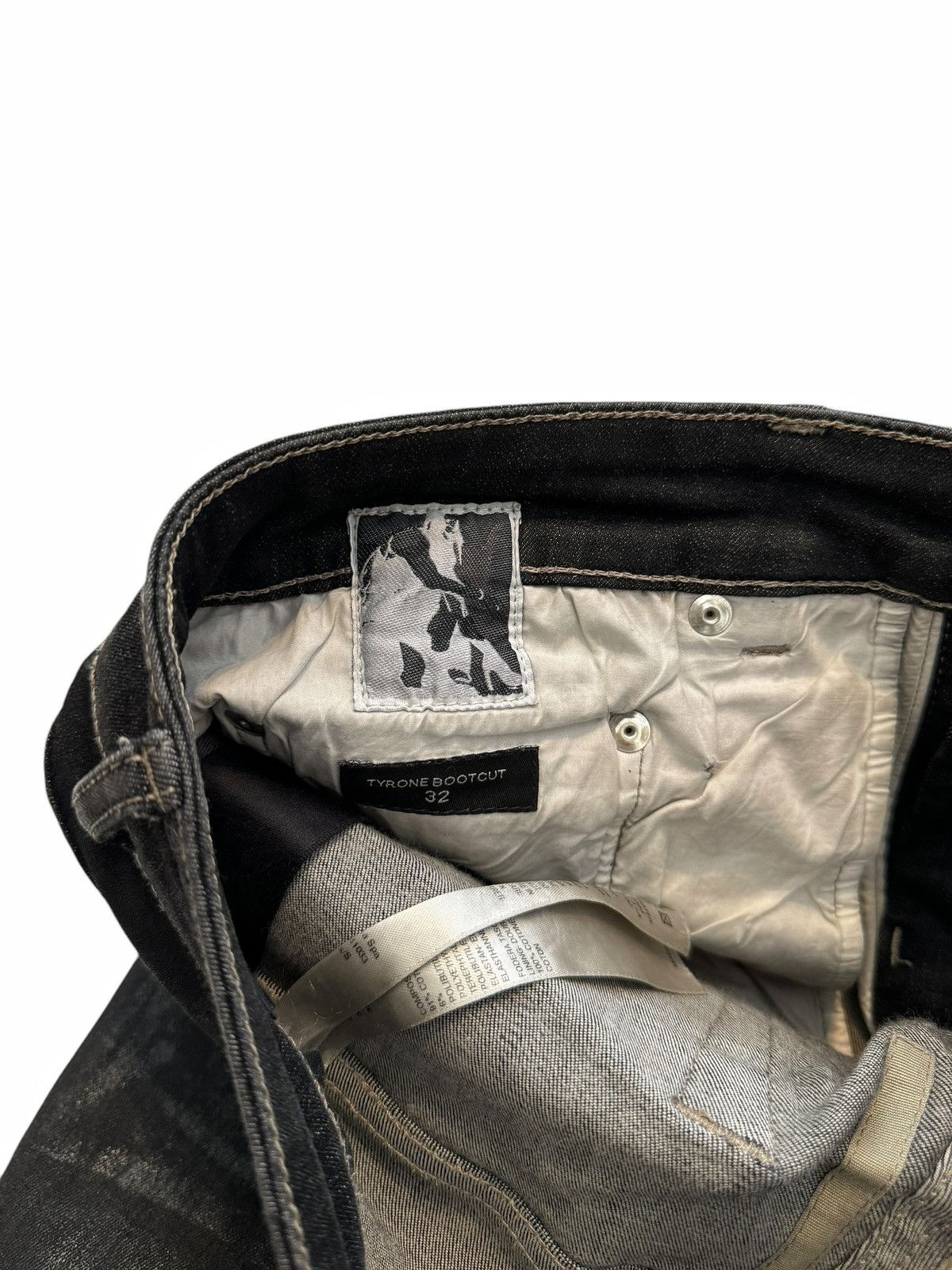 Rick Owens ★ Foil Waxed Tyrone Bootcut Denim Size US 32 / EU 48 - 10 Thumbnail