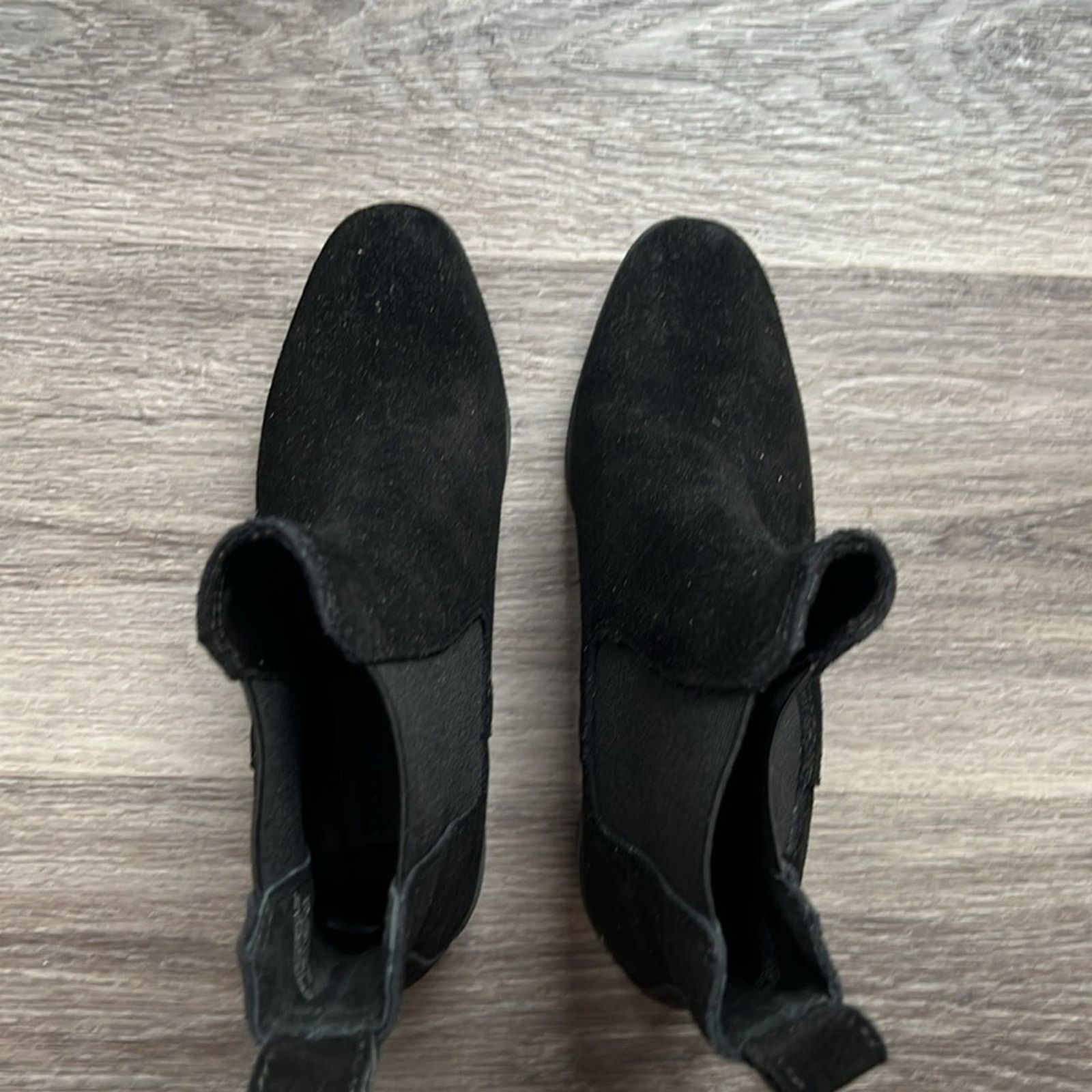Steve Madden Steven Madden Black Leather Stacked Heel Ankle Boots 6B Size US 6 / IT 36 - 8 Thumbnail