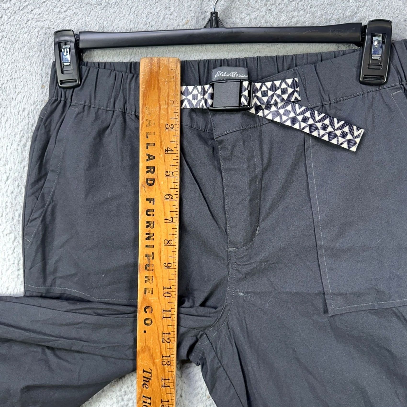 Eddie Bauer Eddie Bauer Pants Cargo Womens Medium Gray Belted Elastic Waist Pocket Stretch Size 32" / US 10 / IT 46 - 5 Thumbnail