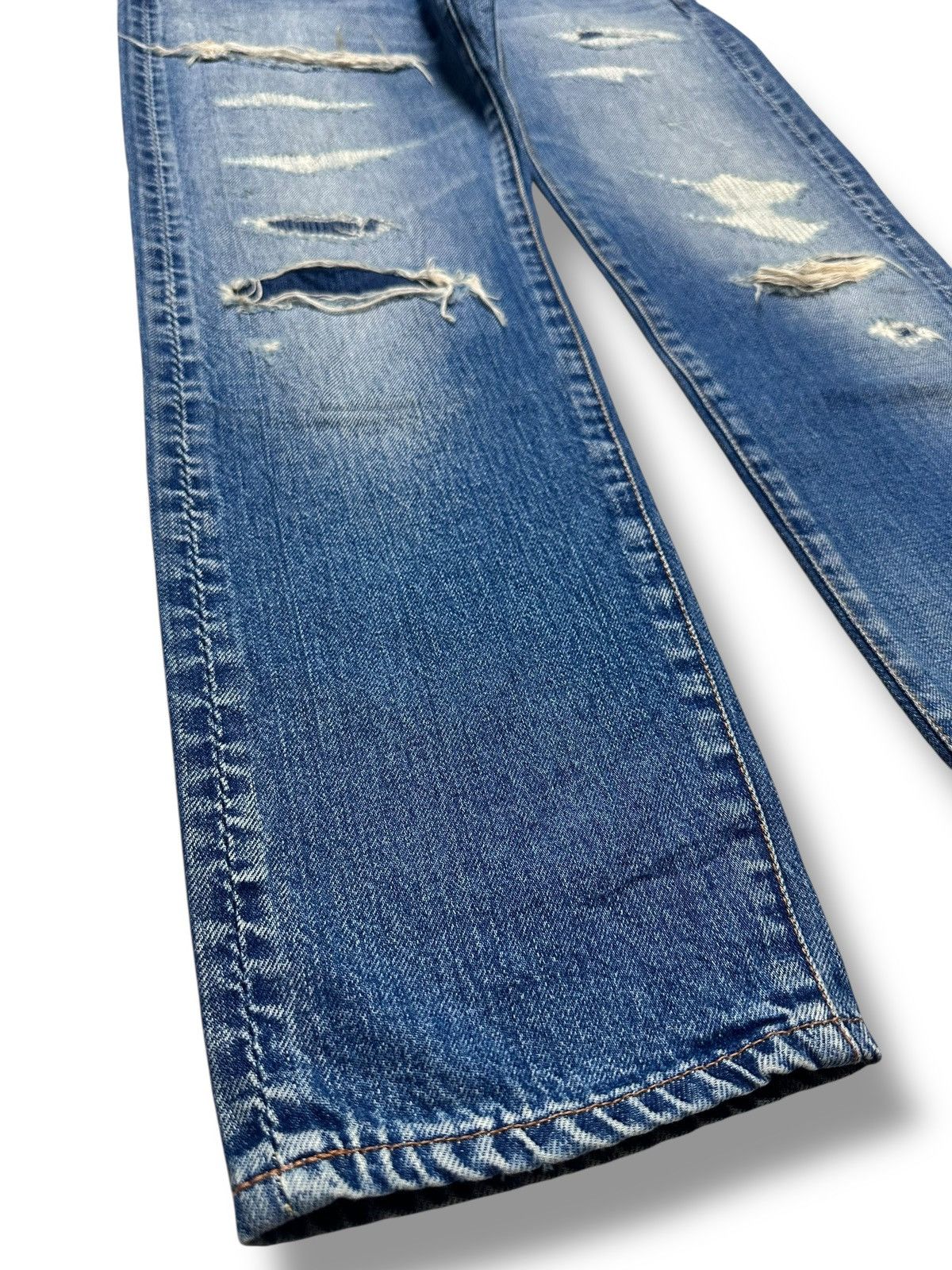Johnbull Johnbull Selvage Distressed Japan Denim Slimfit Faded Wash Size US 32 / EU 48 - 14 Thumbnail
