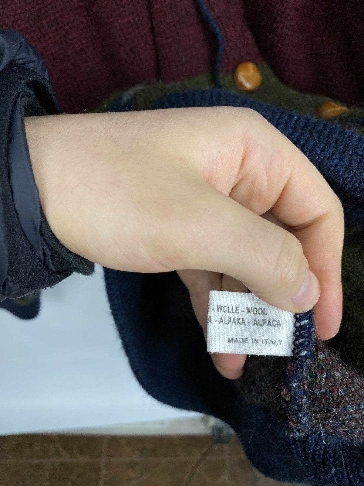 Pierre Cardin 🇫🇷 Vintage 90s Pierre Cardin Paris Wool Alpaca Cardigan Italy Size US M / EU 48-50 / 2 - 9 Thumbnail